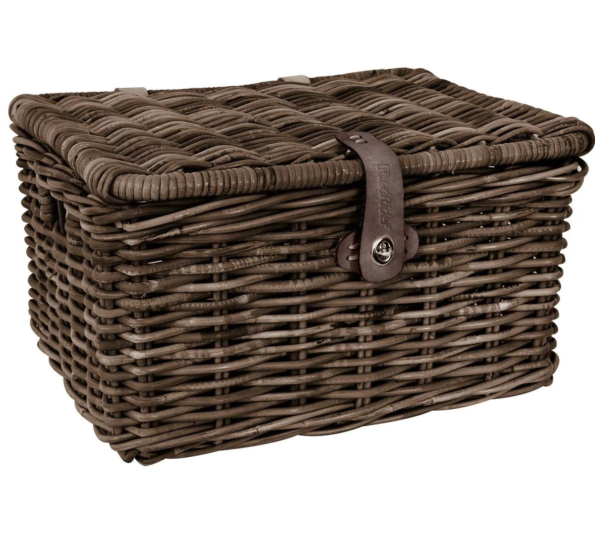 Fastrider Sera Rotan Fietsmand - Bruin - 26L - Handgemaakt - Met Klep 7 Fastrider Sera Rotan Fietsmand - Bruin - 26L - Handgemaakt - Met Klep - Afbeelding 7