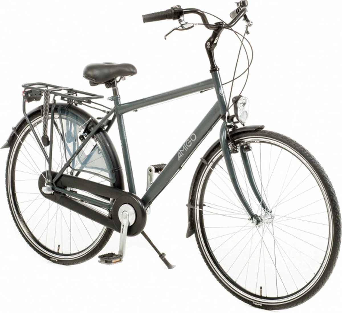 Amigo Bright - Herenfiets 28 Inch - Fiets Met 3 Versnellingen - Antraciet 2 Amigo Bright - Herenfiets 28 Inch - Fiets Met 3 Versnellingen - Antraciet - Afbeelding 2