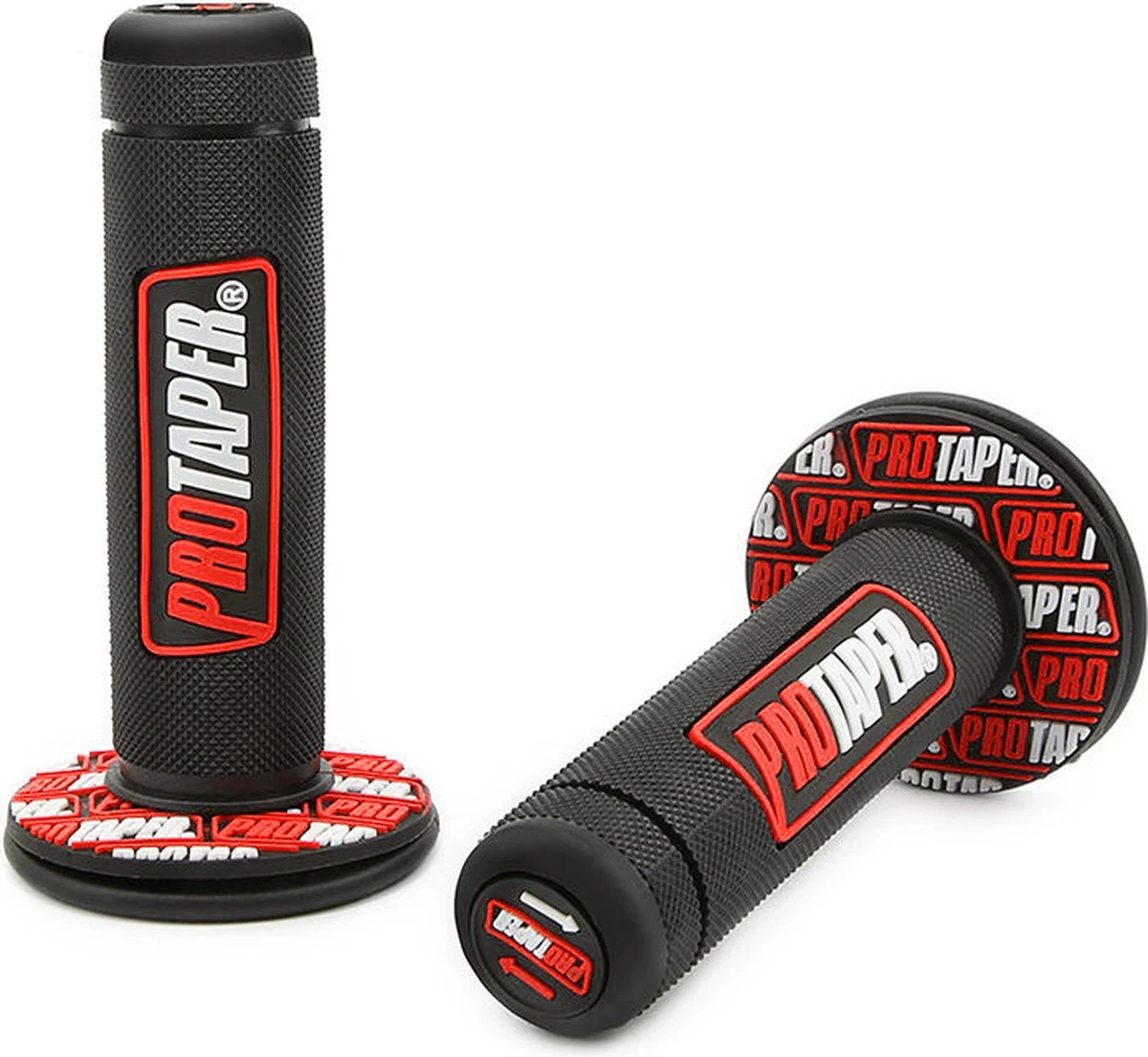 Handvatten ProTaper - Zwart/Rood - Scooter & Motor Accessoires - Universeel - Piaggio & Vespa & Motor Handvaten 1 Handvatten ProTaper - Zwart/Rood - Scooter & Motor Accessoires - Universeel - Piaggio & Vespa & Motor Handvaten