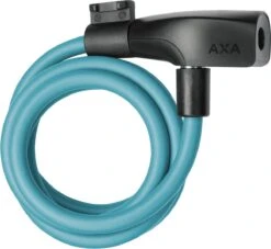 AXA Resolute 8/120 Kabelslot – Slot Voor Fietsen - Gebruiksvriendelijk - 120 Cm Lang - Diameter 8 Mm - Licht Blauw