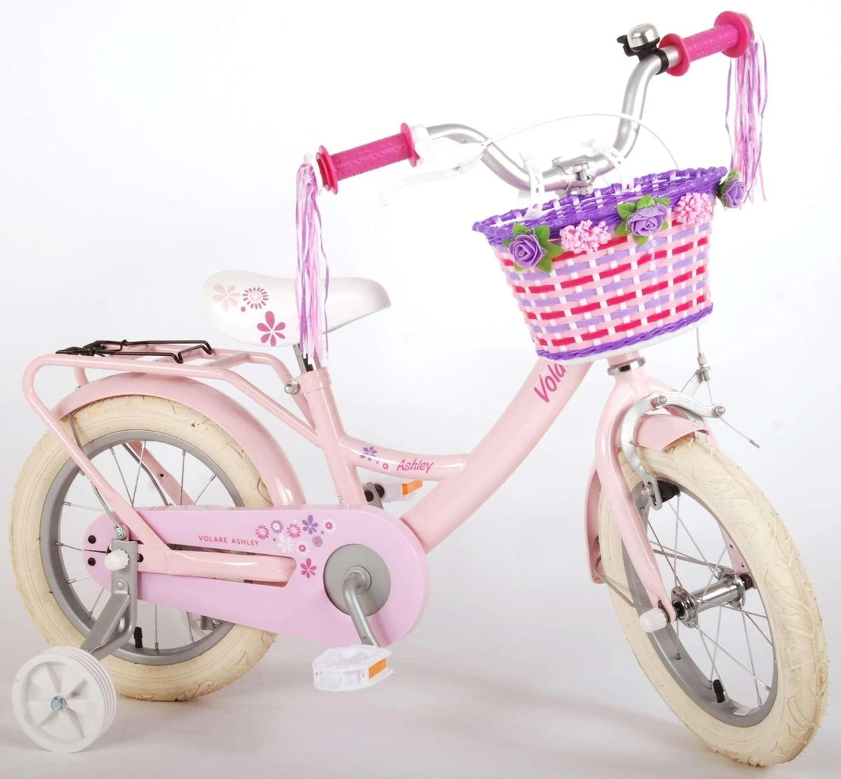 Volare Ashley Kinderfiets - Meisjes - 14 Inch - Roze - 95% Afgemonteerd 13 Volare Ashley Kinderfiets - Meisjes - 14 Inch - Roze - 95% Afgemonteerd - Afbeelding 13