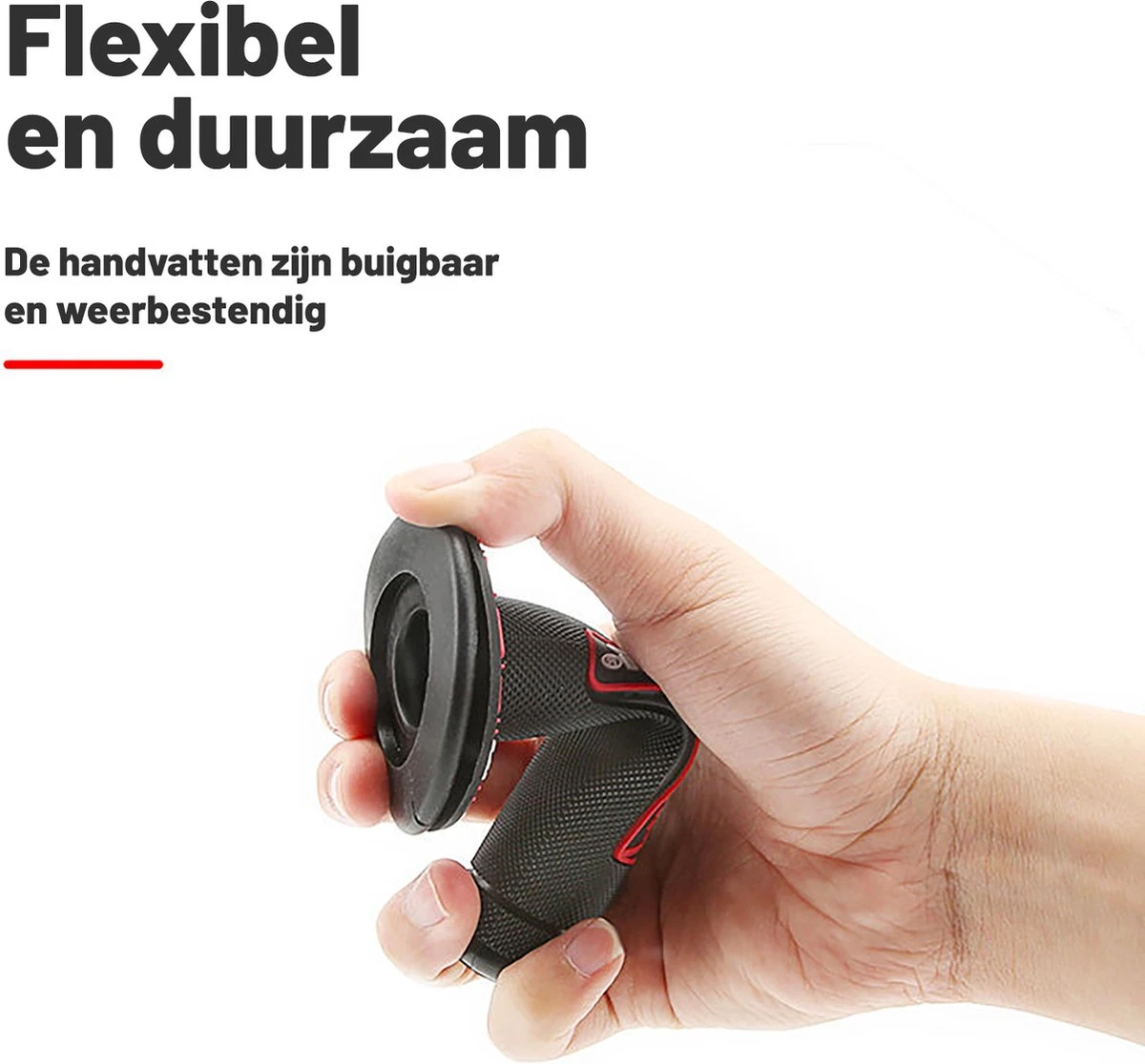 Handvatten ProTaper - Zwart/Rood - Scooter & Motor Accessoires - Universeel - Piaggio & Vespa & Motor Handvaten 4 Handvatten ProTaper - Zwart/Rood - Scooter & Motor Accessoires - Universeel - Piaggio & Vespa & Motor Handvaten - Afbeelding 4