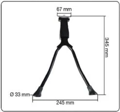 Benson Dubbele Fietsstandaard Bipod Kickstandaard Aluminium Roestvrij Zeer Stabiel Voor Bijvoorbeeld Een Mamafiets -Fietsuitrustings Winkel 1200x1117 1