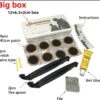 Fiets Reparatieset - Banden Plak Set Fiets - Multitool Fiets Gereedschap - Bandenreparatie- Reparatiedoos - Fietsband Reparatie