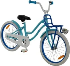 2Cycle Lady Kinderfiets - 20 Inch - Voordrager - Blauw - Meisjesfiets