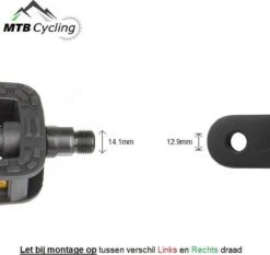Fiets Pedalen - Anti Slip - Trappers Voor Fiets Met Reflector - 14.2mm Schroefdraad - 9/16 Inch -Zwart 14 Fiets Pedalen - Anti Slip - Trappers Voor Fiets Met Reflector - 14.2mm Schroefdraad - 9/16 Inch -Zwart -Fietsuitrustings Winkel 1200x1130 3