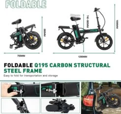 HITWAY Elektrische Fiets Voor, Stadsfietsen Opvouwbaar, E-BIKE, 7.5Ah Batterij, 250W Motor, Actieradius Tot 45 Km - BK5 -Fietsuitrustings Winkel 1200x1138 7