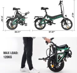 HITWAY Elektrische Fiets - Opvouwbare E-bike - 16 Inch-250W-2023 Model 16 HITWAY Elektrische Fiets - Opvouwbare E-bike - 16 Inch-250W-2023 Model -Fietsuitrustings Winkel 1200x1138 8