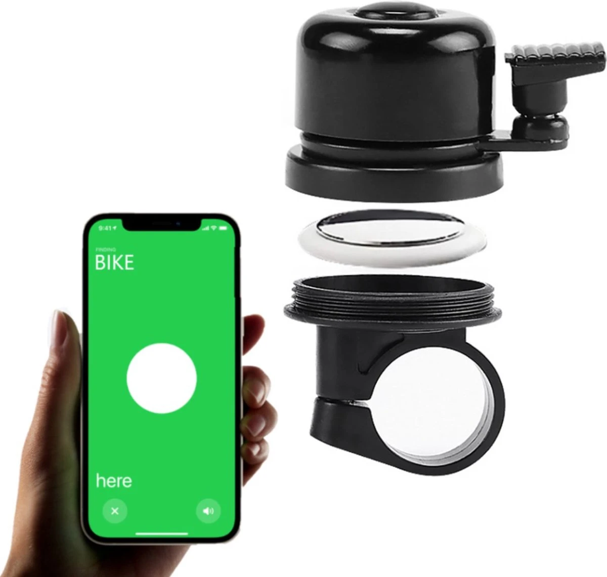 Merkloos Fietsbel Geheime Plek GPS Tracker Fiets - Airtag Fiets Verborgen Anti Diefstal Geschikt Voor Apple Airtag - Diefstalbeveiliging Fiets Alarm 1 Merkloos Fietsbel Geheime Plek GPS Tracker Fiets - Airtag Fiets Verborgen Anti Diefstal Geschikt Voor Apple Airtag - Diefstalbeveiliging Fiets Alarm