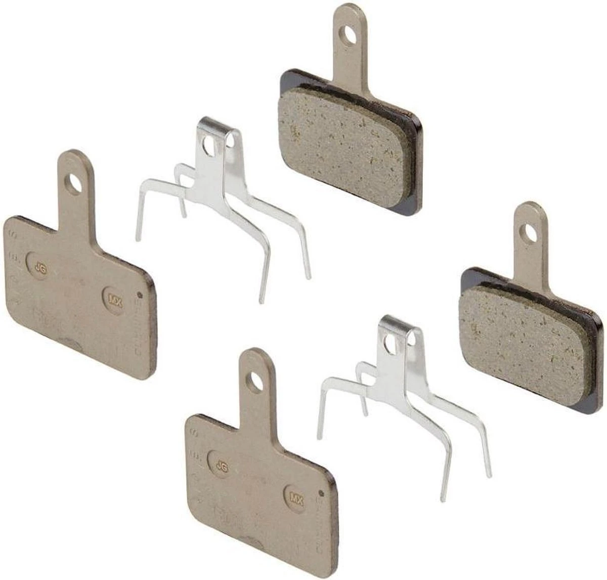 Shimano B01S / B05S RESIN Brake Pads Remblokken Set Voor En Achter 3 Shimano B01S / B05S RESIN Brake Pads Remblokken Set Voor En Achter - Afbeelding 3