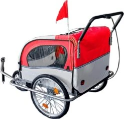 Fietskar Kind - Fietsaanhanger - Met Schokbreker - Rood 16 Fietskar Kind - Fietsaanhanger - Met Schokbreker - Rood -Fietsuitrustings Winkel 1200x1148 5