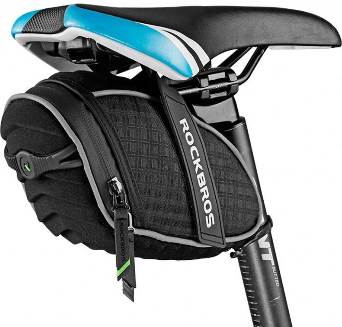 Rockbros Waterdichte Zadeltas - Frametas - 1,5 Liter - Universeel - Zwart 9 Rockbros Waterdichte Zadeltas - Frametas - 1,5 Liter - Universeel - Zwart - Afbeelding 9