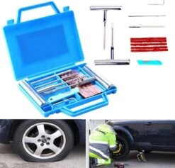 LOUZIR 11-Delige Professionele Banden Reparatie Kit- Autobanden/ Bike Emergency Repair Kit - Met Handige Opbergdoos -Fietsuitrustings Winkel 1200x1150 3