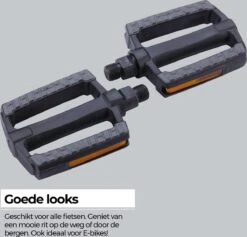 BBB Cycling SteadyRider Fietspedalen - Rubber Antislip - Stadsfiets & E-bike - Met Reflector - Zwart - BPD-44 7 BBB Cycling SteadyRider Fietspedalen - Rubber Antislip - Stadsfiets & E-bike - Met Reflector - Zwart - BPD-44 -Fietsuitrustings Winkel 1200x1152 6