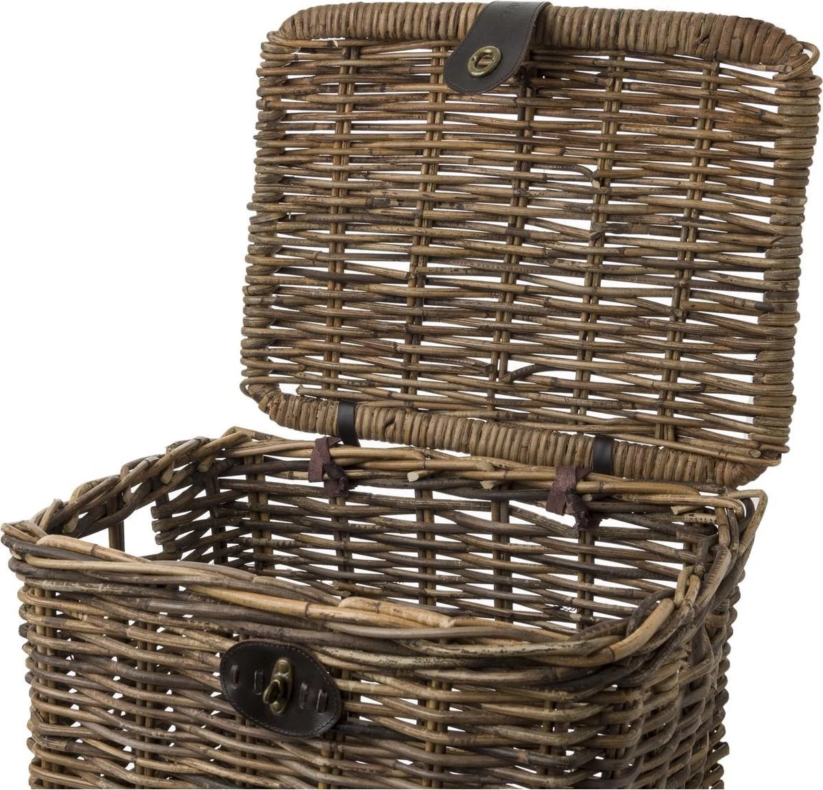 Fastrider Sera Rotan Fietsmand - Bruin - 17L - Handgemaakt - Met Klep 8 Fastrider Sera Rotan Fietsmand - Bruin - 17L - Handgemaakt - Met Klep - Afbeelding 8