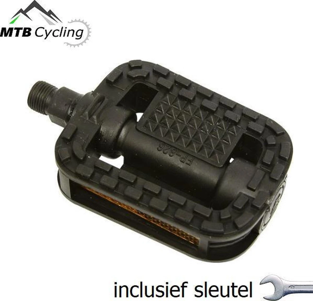 Fiets Pedalen Inclusief Bevestiging Gereedschap - Anti Slip - Trappers Voor Fiets Met Reflector - 14.2mm Schroefdraad - 9/16 Inch -Zwart 7 Fiets Pedalen Inclusief Bevestiging Gereedschap - Anti Slip - Trappers Voor Fiets Met Reflector - 14.2mm Schroefdraad - 9/16 Inch -Zwart - Afbeelding 7