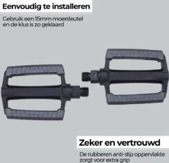 BBB Cycling SteadyRider Fietspedalen - Rubber Antislip - Stadsfiets & E-bike - Met Reflector - Zwart - BPD-44 6 BBB Cycling SteadyRider Fietspedalen - Rubber Antislip - Stadsfiets & E-bike - Met Reflector - Zwart - BPD-44 -Fietsuitrustings Winkel 1200x1158 5