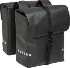 New Looxs Odense Double Dubbele Fietstas - 39 Liter - Zwart