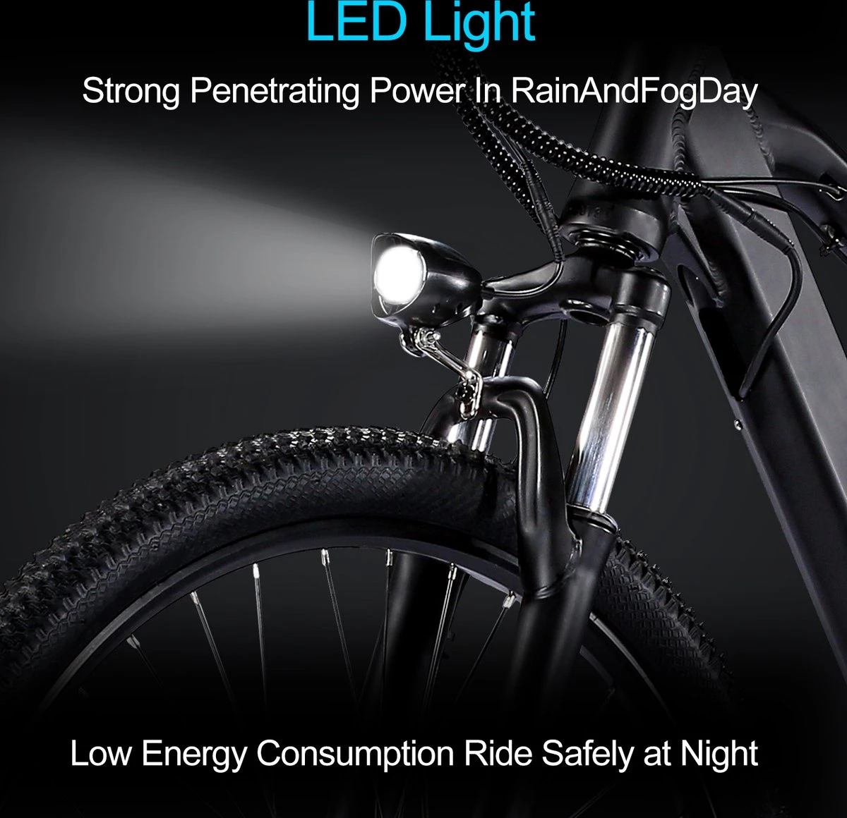 Elektrische Fiets Off-Road | E-Fietsen | Electric Mountain Bike | E-bike | 250W Motor | 26 Inch | Zwart BK7 4 Elektrische Fiets Off-Road | E-Fietsen | Electric Mountain Bike | E-bike | 250W Motor | 26 Inch | Zwart BK7 - Afbeelding 4