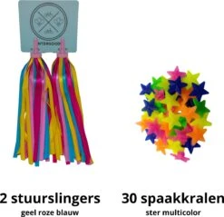 Entergoods® Fietsversiering Kinderfiets- Stuurslingers En Spaakkralen - Combi/Set - Fietsversiering Kinderen - Vrolijke Streamers Stuur + Spaakkralen Ster 8 Entergoods® Fietsversiering Kinderfiets- Stuurslingers En Spaakkralen - Combi/Set - Fietsversiering Kinderen - Vrolijke Streamers Stuur + Spaakkralen Ster -Fietsuitrustings Winkel 1200x1161