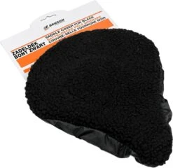 Benson Universele Fiets Zadeldek - Imitatie Schapenvacht - Bont - Zwart -Fietsuitrustings Winkel 1200x1165 6