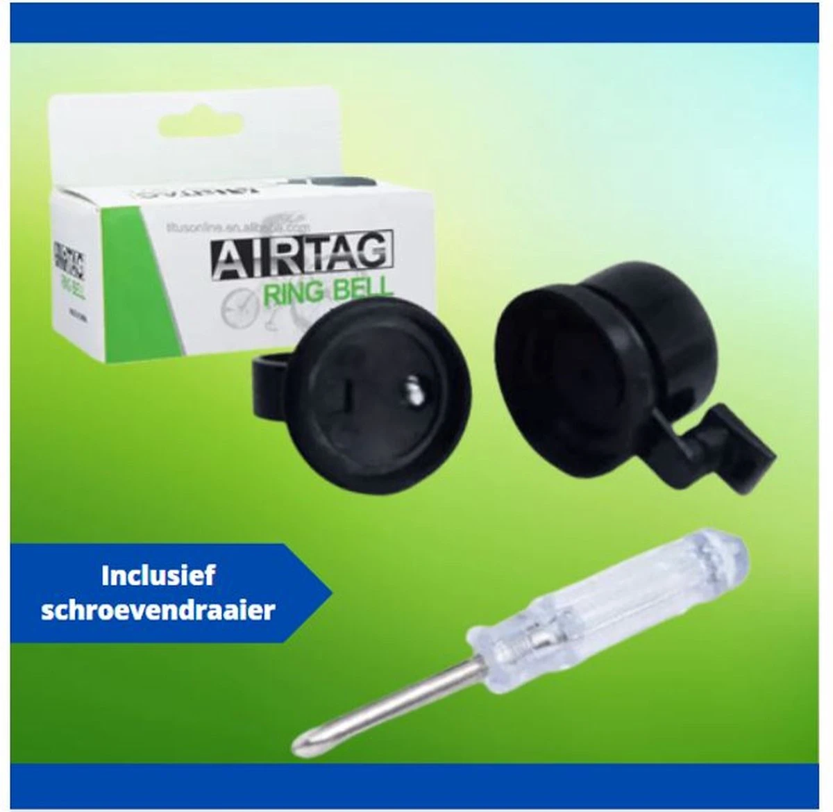 Fietsbel Voor Apple AirTag - AirTag Houder - AirTag Fiets - AirTag Hoesje - Incl. Schroevendraaier Voor Montage - Waterdicht 6 Fietsbel Voor Apple AirTag - AirTag Houder - AirTag Fiets - AirTag Hoesje - Incl. Schroevendraaier Voor Montage - Waterdicht - Afbeelding 6