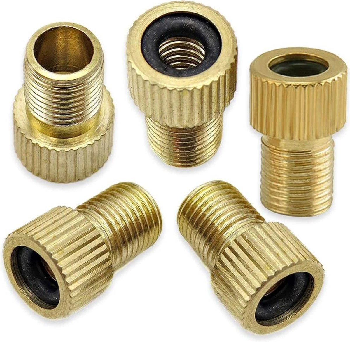 MMOBIEL 5 X Fietsventiel Presta Naar Schrader Adapter SV AV DV Dunlop Frans Ventiel 2 MMOBIEL 5 X Fietsventiel Presta Naar Schrader Adapter SV AV DV Dunlop Frans Ventiel - Afbeelding 2