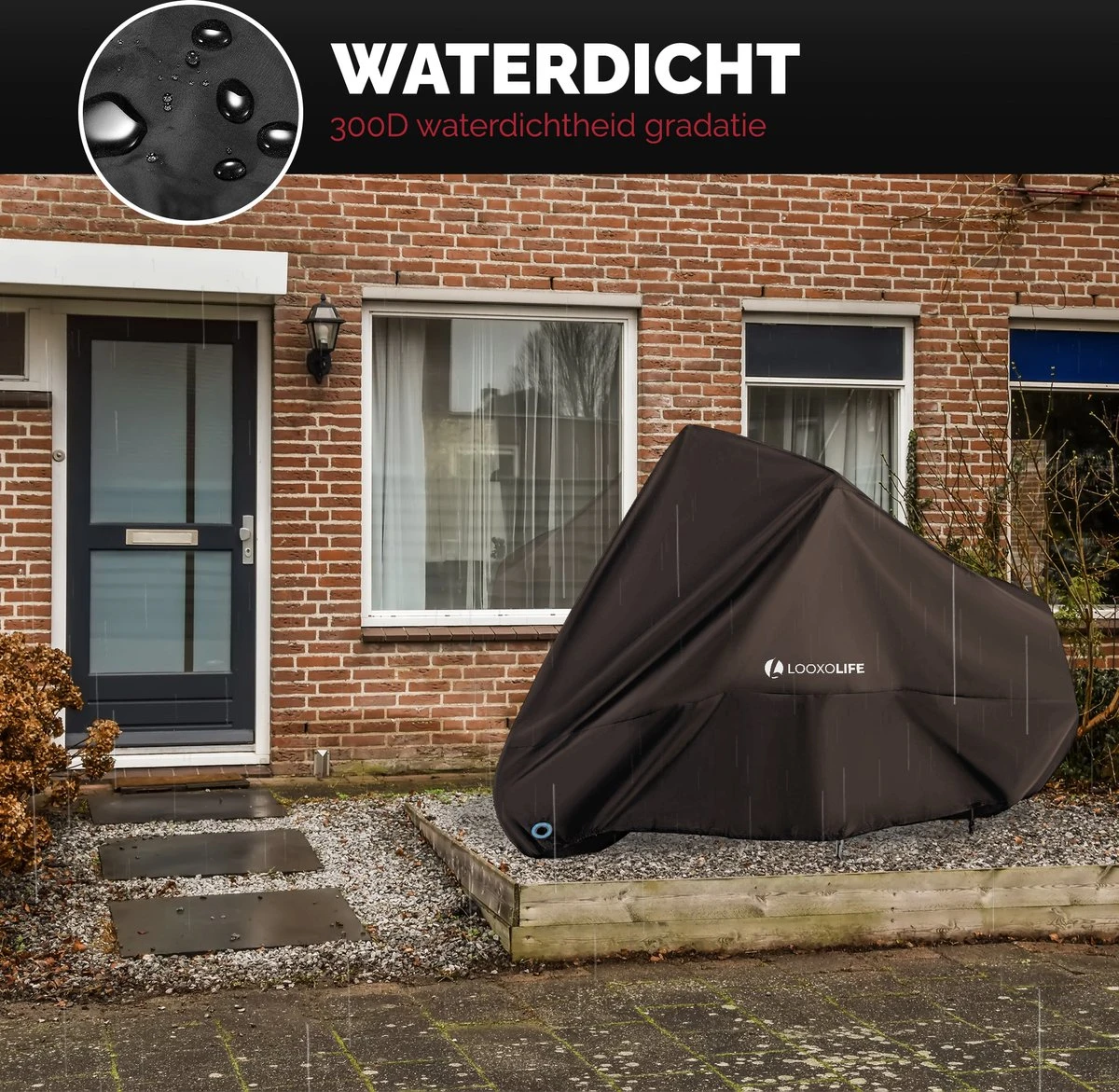 Merkloos Fietshoes - Voor 2 Fietsen Of 3 Fietsen - Waterdicht - Ultra Sterk & Dik - Premium PU Coating - Incl. Opberghoes 2 Merkloos Fietshoes - Voor 2 Fietsen Of 3 Fietsen - Waterdicht - Ultra Sterk & Dik - Premium PU Coating - Incl. Opberghoes - Afbeelding 2