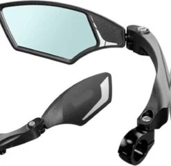 Fietsspiegel - Spiegel Mirage Links - Dimmend Glas - Multi-verstelbaar - Voor Speed-pedelec -Fietsuitrustings Winkel 1200x1173 1