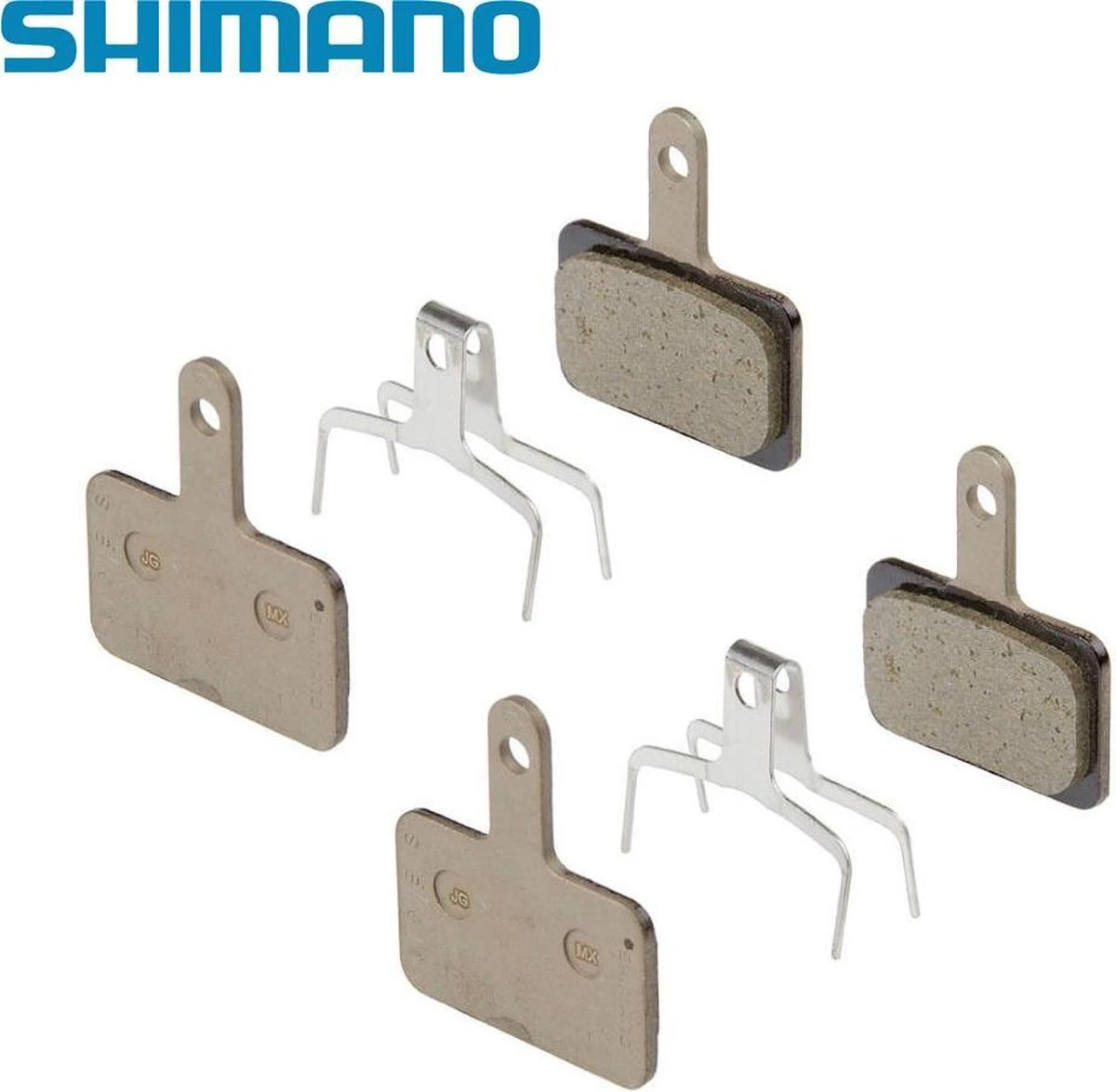 Shimano B01S / B05S RESIN Brake Pads Remblokken Set Voor En Achter 1 Shimano B01S / B05S RESIN Brake Pads Remblokken Set Voor En Achter