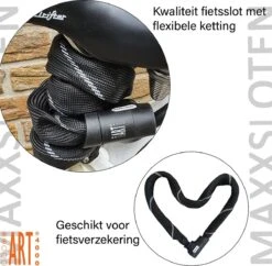 Maxx-Locks Twizel Fietsslot ART 2 | 140 Cm Kettingslot | Gehard Staal | Zwart | Slot E-Bike / Fiets 16 Maxx-Locks Twizel Fietsslot ART 2 | 140 Cm Kettingslot | Gehard Staal | Zwart | Slot E-Bike / Fiets -Fietsuitrustings Winkel 1200x1176 4