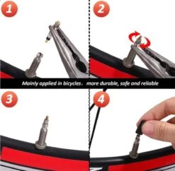 Merkloos Frans Ventiel - Fietsventiel - Banden Pompen - 2 Stuks -Fietsuitrustings Winkel 1200x1177