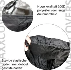 Maxxcovers Cargo Bakfietshoes - Voor 2-wielers Met Regentent Huif - Waterdicht - Zwart 8 Maxxcovers Cargo Bakfietshoes - Voor 2-wielers Met Regentent Huif - Waterdicht - Zwart -Fietsuitrustings Winkel 1200x1179 6