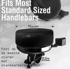 Fietsbel Zwart 5.5 Cm Stalen Fietsbel - Universele Fietsbel Zwart Hoorbare Klank. 14 Fietsbel Zwart 5.5 Cm Stalen Fietsbel - Universele Fietsbel Zwart Hoorbare Klank. -Fietsuitrustings Winkel 1200x1183