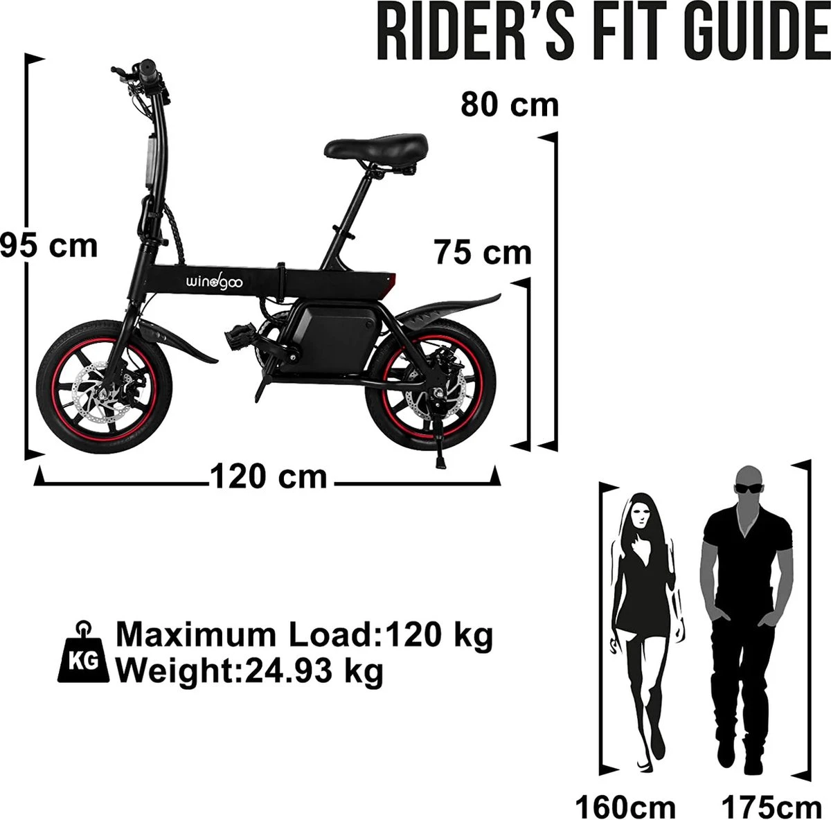 Merkloos Windgoo B20 V3- APP IOS Android - Elektrische Vouwfiets - E Bike - 7.8Ah Batterij - 250W - 14 Inch - 25 KM/H - Zwart 13 Merkloos Windgoo B20 V3- APP IOS Android - Elektrische Vouwfiets - E Bike - 7.8Ah Batterij - 250W - 14 Inch - 25 KM/H - Zwart - Afbeelding 13