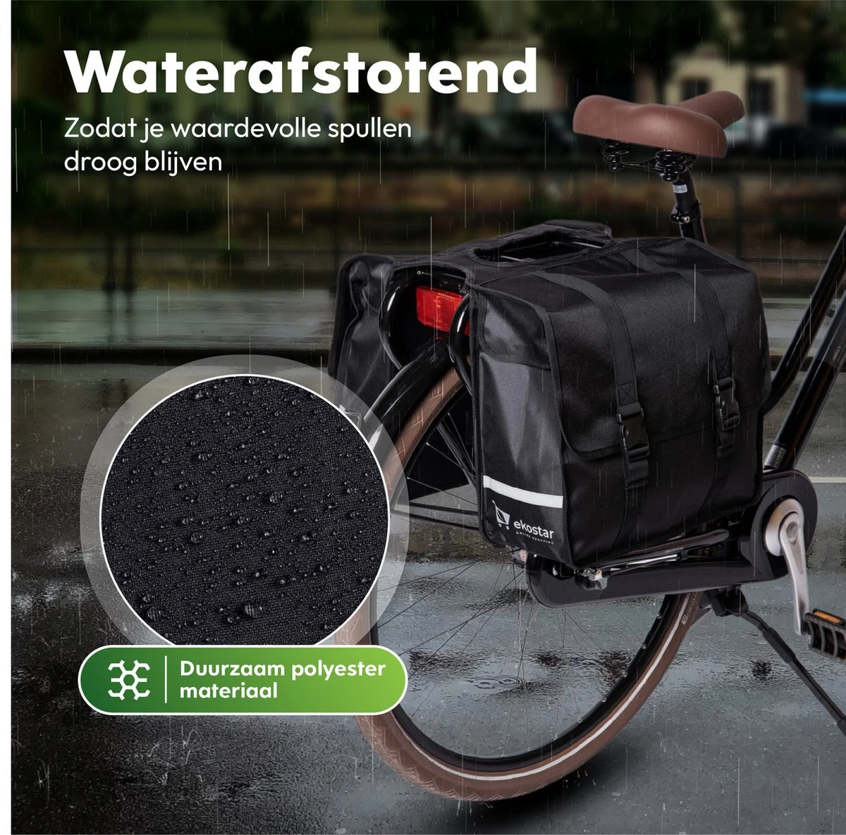 Ekostar® Online Shopping - Fietstassen Dubbel - Waterafstotend - Fietstas - 46 Liter - Fietstassen Elektrische Fietsen 11 Ekostar® Online Shopping - Fietstassen Dubbel - Waterafstotend - Fietstas - 46 Liter - Fietstassen Elektrische Fietsen - Afbeelding 11