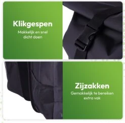 Ekostar® Online Shopping - Fietstassen Dubbel - Rolltop - Fietstas - Waterbestendig - Fietstassen Elektrische Fietsen - 46 L -Fietsuitrustings Winkel 1200x1186 13