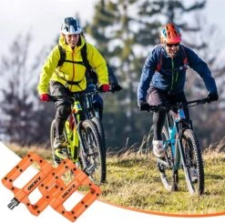 Zacro Fietspedalen - Nylon Antislip Mountainbike Pedalen - Platformpedalen - 9/16 - 2 Lagers - Antislip Waterdicht Anti Stof - Oranje -Fietsuitrustings Winkel 1200x1190 7