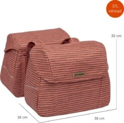 New Looxs Joli Double Nomi Double Fietstas - 37 Liter - Rood -Fietsuitrustings Winkel 1200x1190 8
