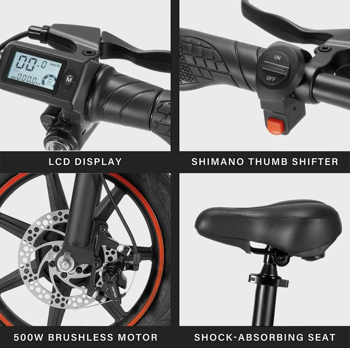 Fast Trax V1 - 14 Inch - Elektrische Fiets - E Bike - Elektrische Vouwfiets 11 Fast Trax V1 - 14 Inch - Elektrische Fiets - E Bike - Elektrische Vouwfiets - Afbeelding 11