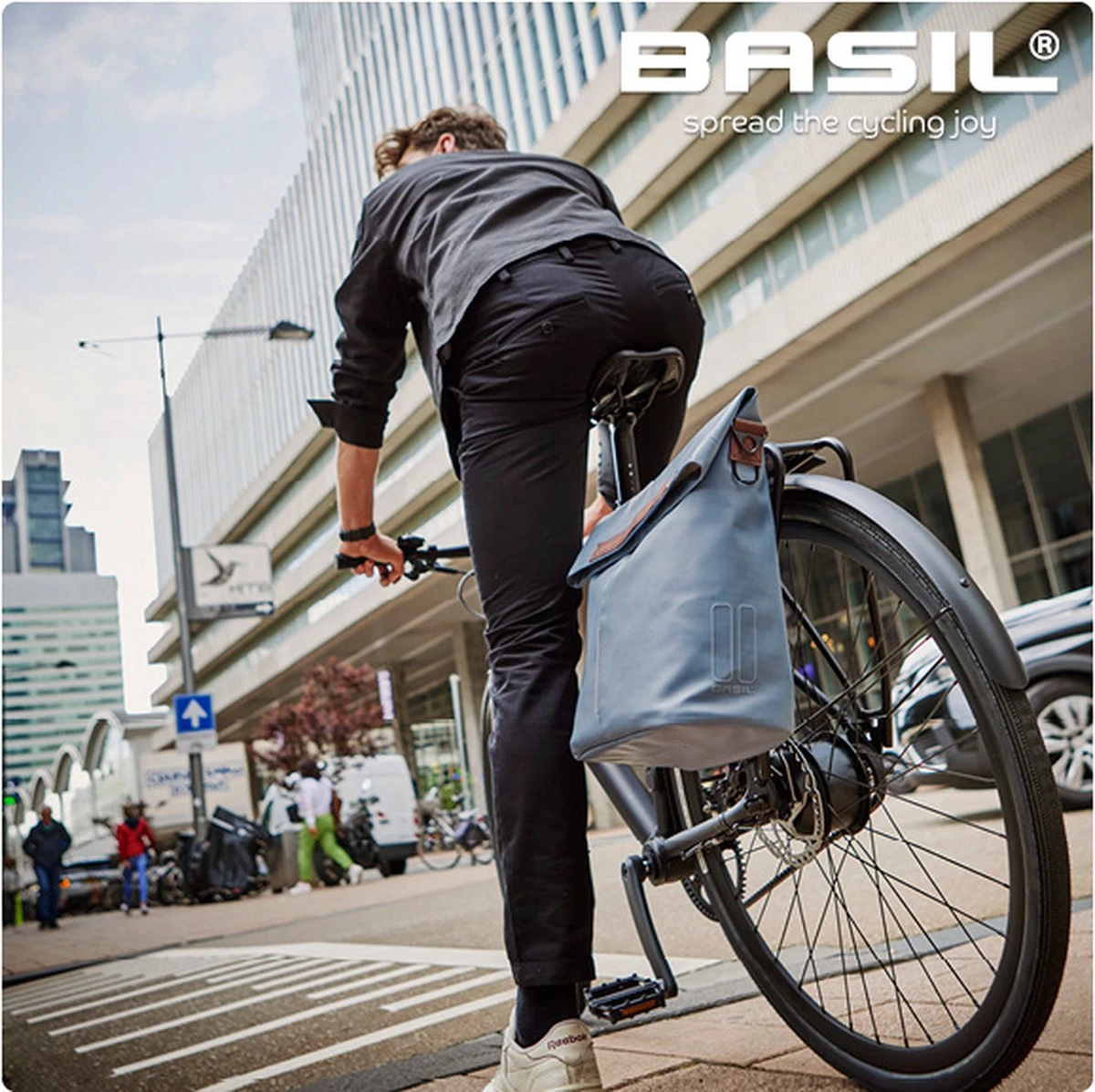 Basil City Fietsshopper - Enkele Fietstas - 14-16 Liter - Graphite Blauw 7 Basil City Fietsshopper - Enkele Fietstas - 14-16 Liter - Graphite Blauw - Afbeelding 7