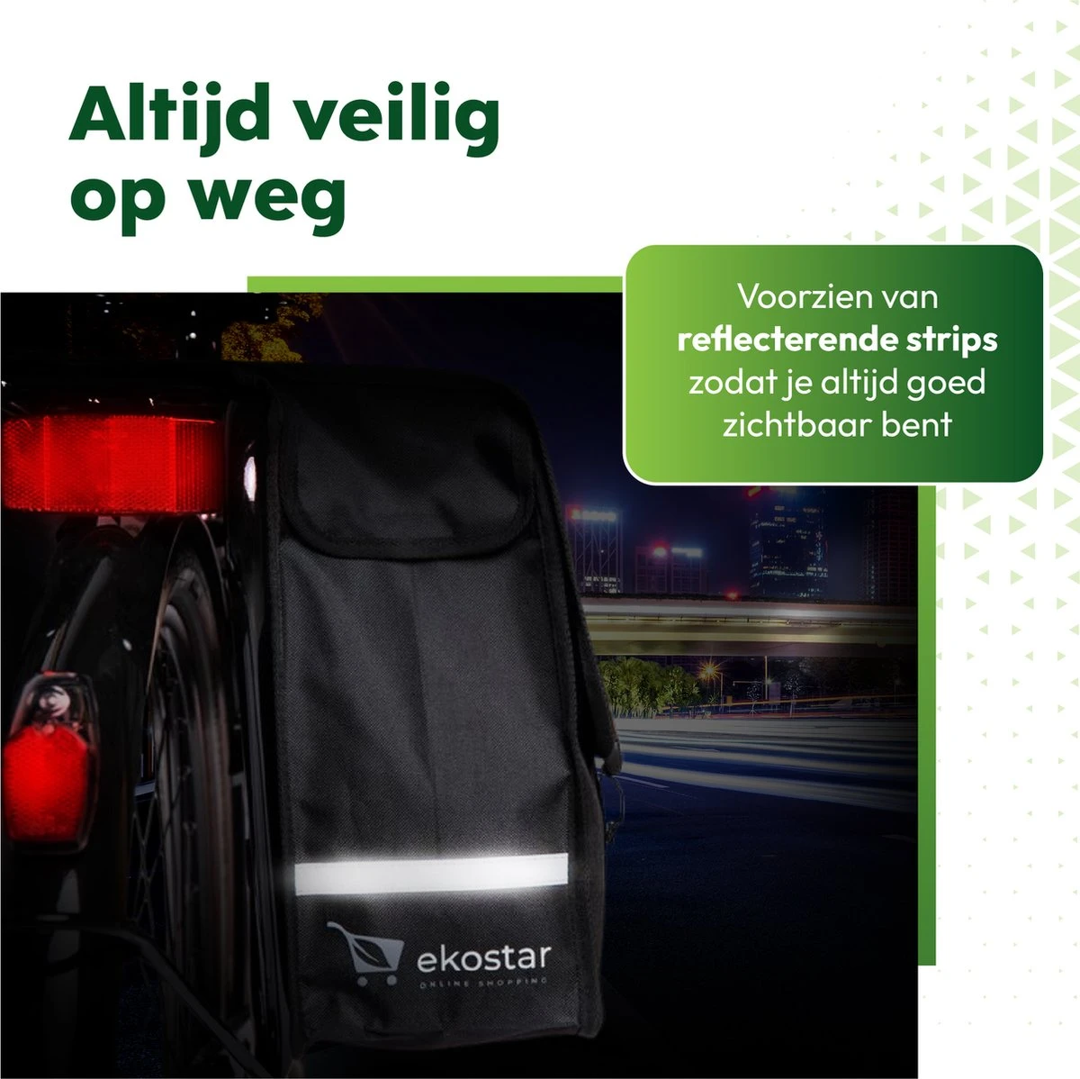 Ekostar® Online Shopping - Fietstassen Dubbel - Waterafstotend - Fietstas - 46 Liter - Fietstassen Elektrische Fietsen 8 Ekostar® Online Shopping - Fietstassen Dubbel - Waterafstotend - Fietstas - 46 Liter - Fietstassen Elektrische Fietsen - Afbeelding 8