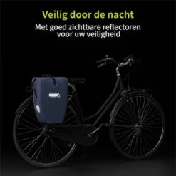 ACROPAQ Fietstas - Enkele, 25L, Waterdicht, Dragen Als Handtas En Schoudertas, Met Reflectoren - Ook Voor Elektrische Fietsen - Donkerblauw 10 ACROPAQ Fietstas - Enkele, 25L, Waterdicht, Dragen Als Handtas En Schoudertas, Met Reflectoren - Ook Voor Elektrische Fietsen - Donkerblauw -Fietsuitrustings Winkel 1200x1199