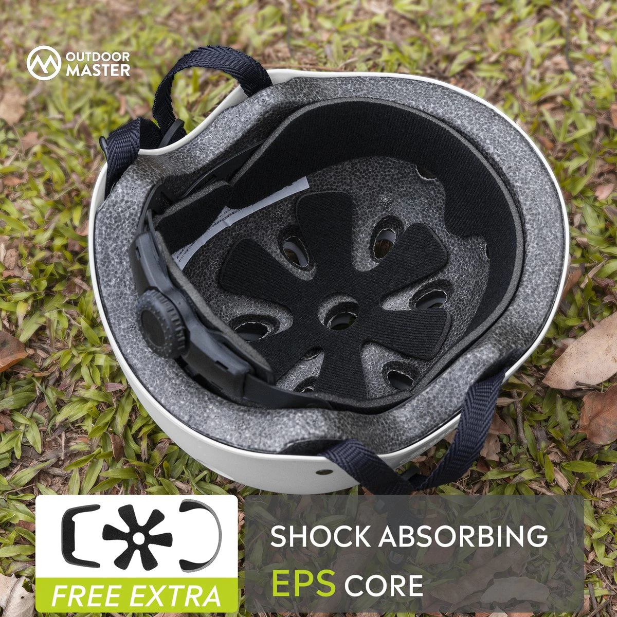 OutdoorMaster Helm Voor Kinderen – Fietselm Kinderen – SkateHelm Kindren – Sporthelm – Jongens – Meisjes – Wit – Maat M (52-56) 5 OutdoorMaster Helm Voor Kinderen – Fietselm Kinderen – SkateHelm Kindren – Sporthelm – Jongens – Meisjes – Wit – Maat M (52-56) - Afbeelding 5