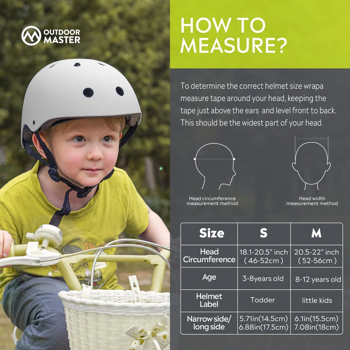 OutdoorMaster Helm Voor Kinderen – Fietselm Kinderen – SkateHelm Kindren – Sporthelm – Jongens – Meisjes – Wit – Maat M (52-56) 7 OutdoorMaster Helm Voor Kinderen – Fietselm Kinderen – SkateHelm Kindren – Sporthelm – Jongens – Meisjes – Wit – Maat M (52-56) - Afbeelding 7