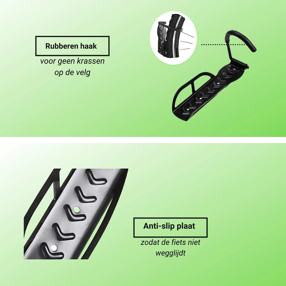 Merkloos Fiets Ophangsysteem -fietshaak- Muurbeugel Fiets- Ophangbeugel Fiets-Fietsbeugel Muur- Geschikt Voor Mountainbikes En Racefietsen- Max 30 Kg- Incl. Montagemateriaal Met Potlood- Geschikt Voor Stevige/gladde Muur 4 Merkloos Fiets Ophangsysteem -fietshaak- Muurbeugel Fiets- Ophangbeugel Fiets-Fietsbeugel Muur- Geschikt Voor Mountainbikes En Racefietsen- Max 30 Kg- Incl. Montagemateriaal Met Potlood- Geschikt Voor Stevige/gladde Muur - Afbeelding 4