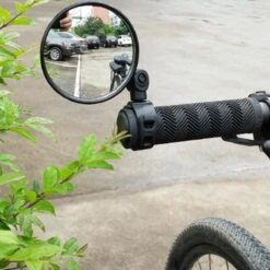 Merkloos Fietsspiegel - Verstelbaar - Stuurbevestiging 15-33MM Spiegel Voor Op De Fiets Zwart
