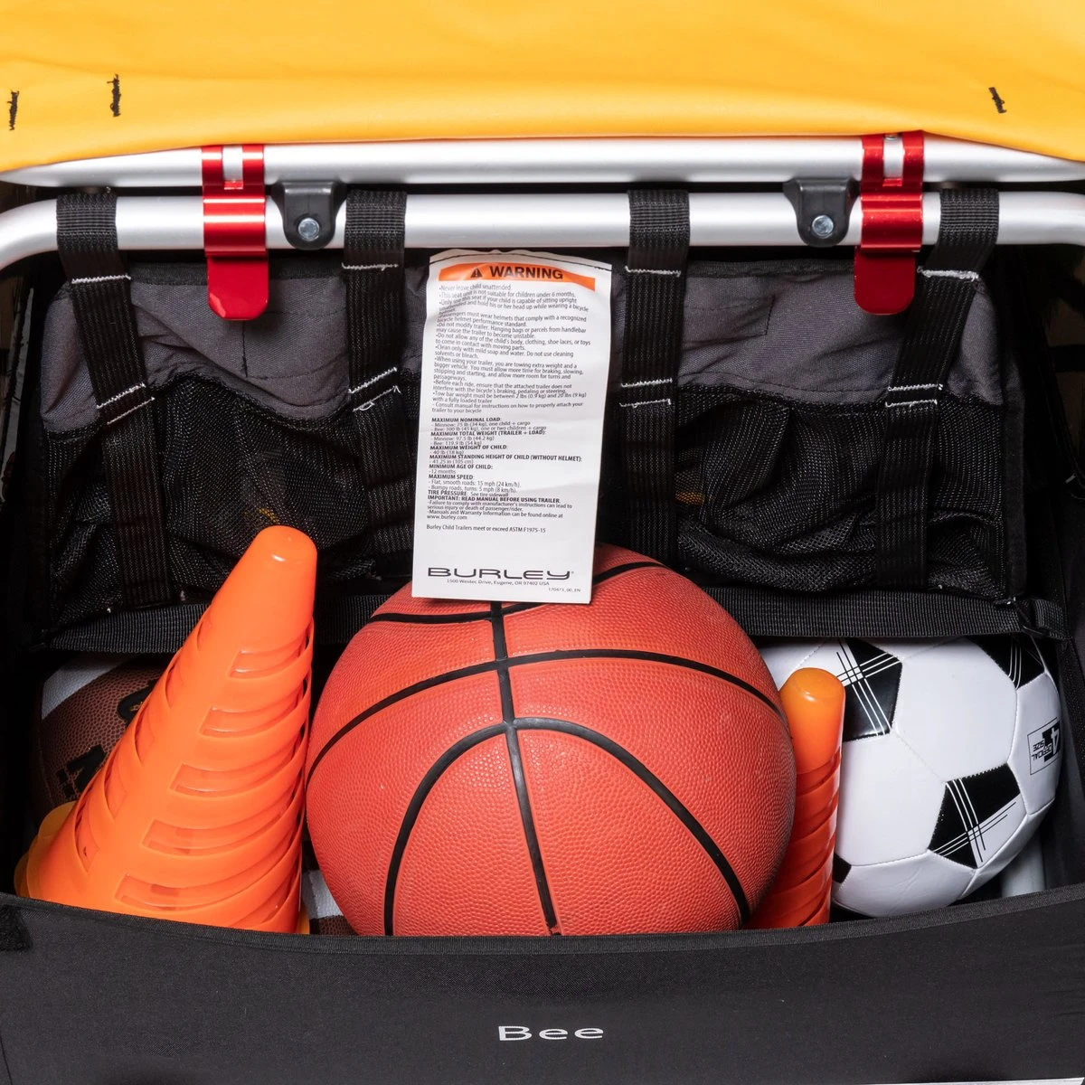 Burley Bee Double Kinderfietskar - Twee Kinderen 8 Burley Bee Double Kinderfietskar - Twee Kinderen - Afbeelding 8