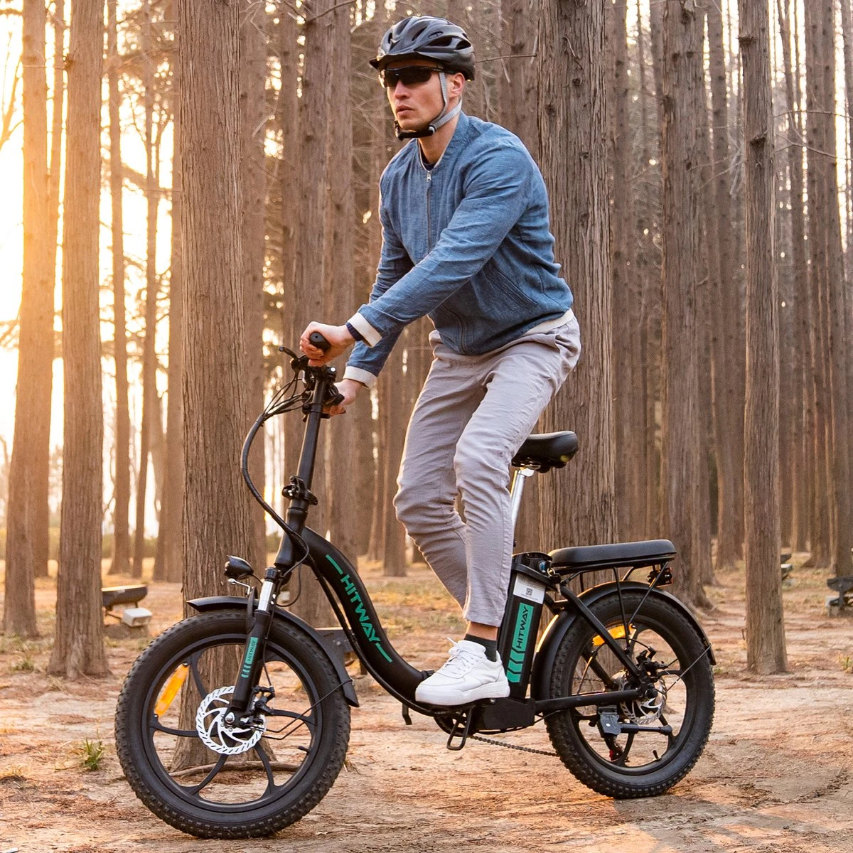 HITWAY Elektrische Fiets - E-Bike - 11,2Ah - 250 W - 20 Inch Fatbike 3 HITWAY Elektrische Fiets - E-Bike - 11,2Ah - 250 W - 20 Inch Fatbike - Afbeelding 3