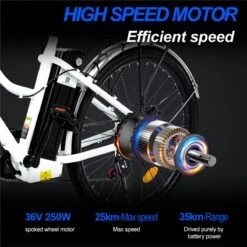 Elektrische Fiets E-Fietsen | E-bike- 26 Inch - Volwassen 250w Elektrische Fiets Volwassen-BK1-Wit -Fietsuitrustings Winkel 1200x1200 1165